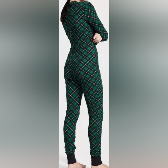 XXL Victoria's Secret Thermal Onesie Pajamas Shine Patch Boyshort Sleep Set - Picture 4 of 5